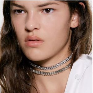 Zara Two set Rhinestone Chokers